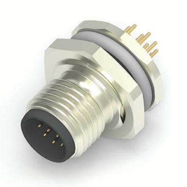 (English) New Product: M12 PCB/Panel Connectors 8/12 Pin